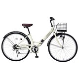  折畳シティサイクル アイボリー
