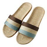  麻が呼吸するスリッパ
