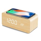  Qi充電対応 置時計