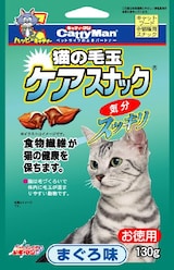  猫の毛玉ケアスナック お徳用 まぐろ味130g
