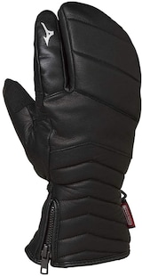  スキーウエア レザー3本指グラブ