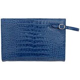  クロコダイル 型押し　クラッチバッグ