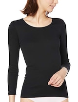  綿暖 8分袖シャツ