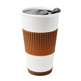  二重構造断熱コーヒーカップ セラミックタンブラー