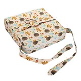  食事用お子様クッション 可愛い小狐(ライトオレンジ)