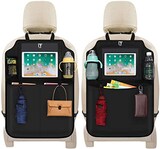  キックガード 付き 車用 シートバックポケット 2点セット