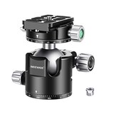  44mm ロープロファイルボールヘッド 360°QRプレート＆クランプ付き