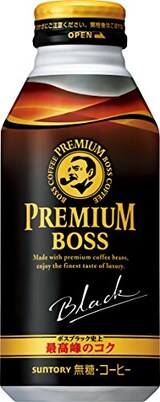  BOSS（ボス）プレミアムボス ボトル ブラック 390g × 24本
