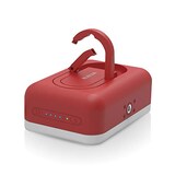  モバイルバッテリー 6700mAh LED機能付 レッド