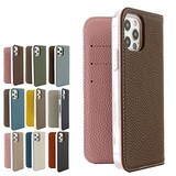  iPhone12/12Pro  バイカラー 本革 シュリンクレザーケース