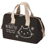  帆布地 保冷 がま口 ランチバッグ NEKOTTO