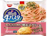  もちっと生パスタ　明太子クリーム