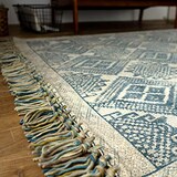  洗えるラグ 北欧柄 ハンドメイド