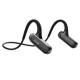  Ucomx Bluetooth イヤホン 耳を塞がず 開放型 スポーツ イヤホン 両耳通話 耳掛け式 液体シリコン 軽量快適 ワイヤレス イヤホン ブルートゥース イヤホン 安全 無線 ハンズフリー通話 ネックスピーカー 15時間連続使用 防水防滴防塵 通勤通学 ランニング ジョギング iPhone＆Androidに対応 (黒)