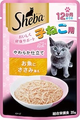   リッチ 12か月までの子ねこ用 やわらか仕立て お魚にささみ添え