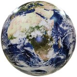  衛星写真を元に作られたリアルな地球風船