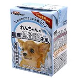  わんちゃんの国産低脂肪牛乳　全犬種用