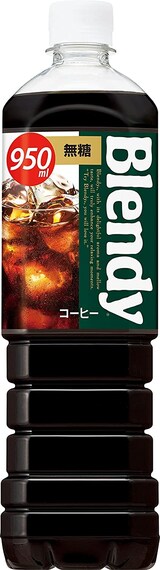  ブレンディ ボトルコーヒー 無糖 950ml×12本