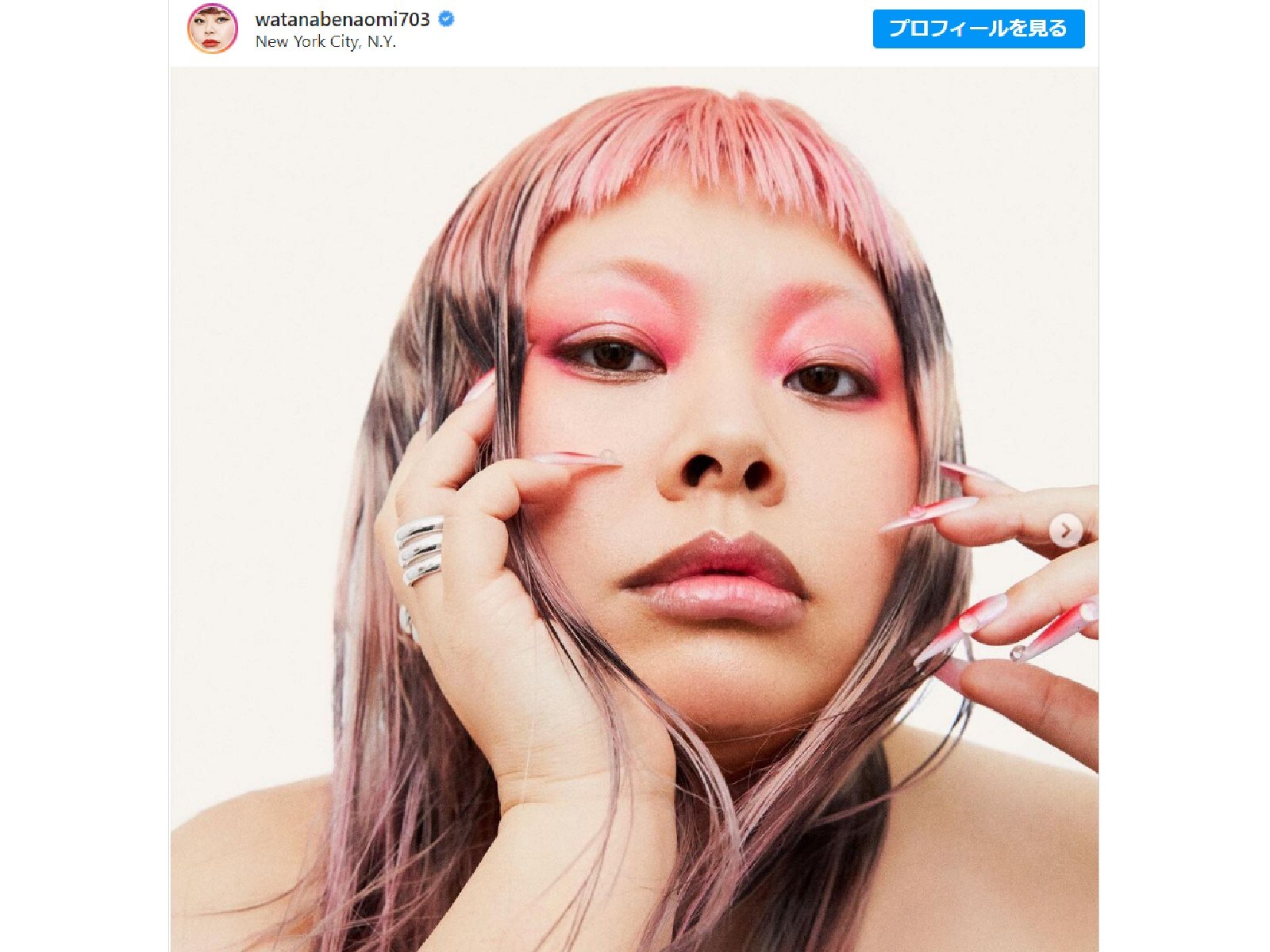 渡辺直美 前髪ぱっつんピンクヘアのモデルショットに めちゃやばくない かっけー 表情管理が女優 All About News 渡辺直美 前髪ぱっつんピンクヘアのモデルショットに めちゃやばくない かっけー 表情管理が女優 All About News