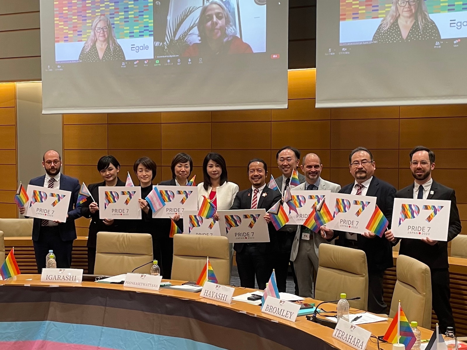 G7広島サミットに向けて、LGBTQの人権保護に関する政策提言を行なう「Pride7（P7）」サミットが史上初めて開催されました
