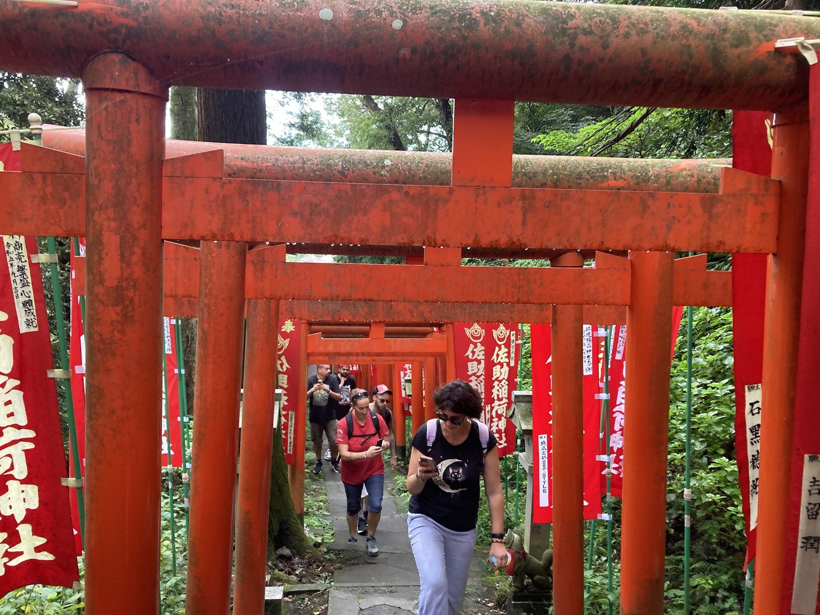 フランス人の日本旅行風景