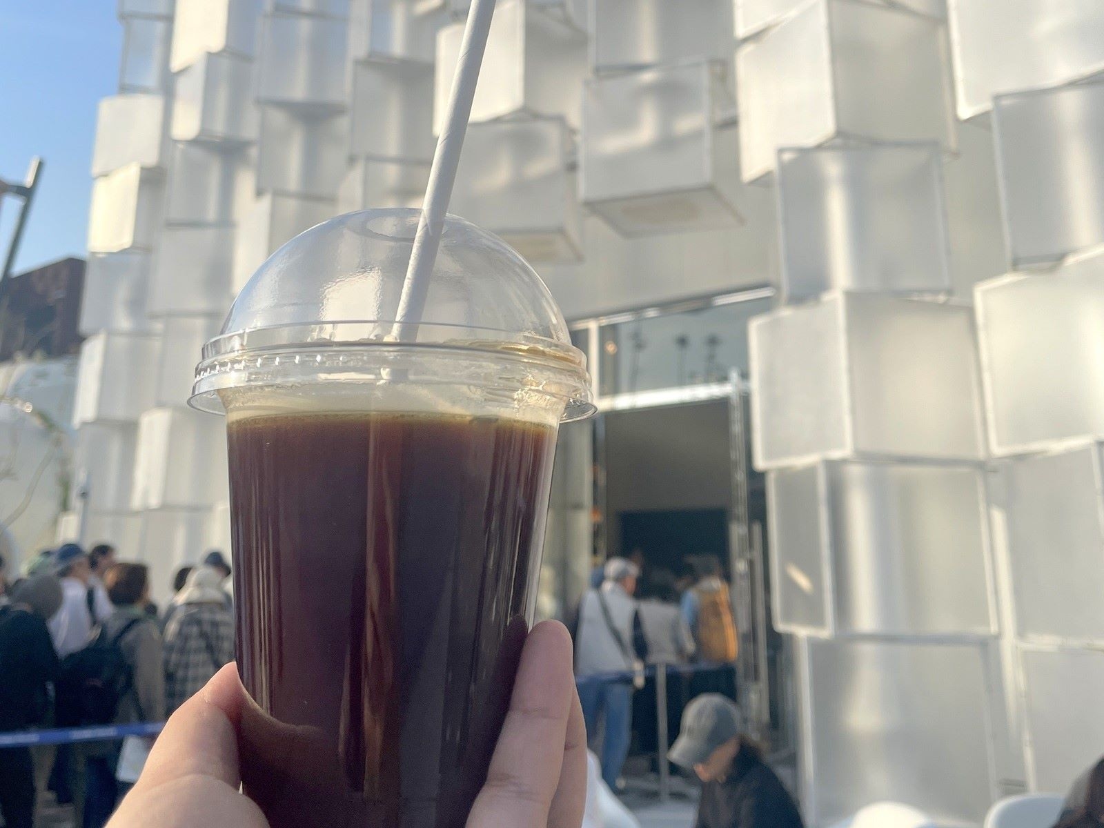 大阪・関西万博で味わえる世界各地のアイスコーヒー。画像はコロンビア館(筆者撮影、以下同)