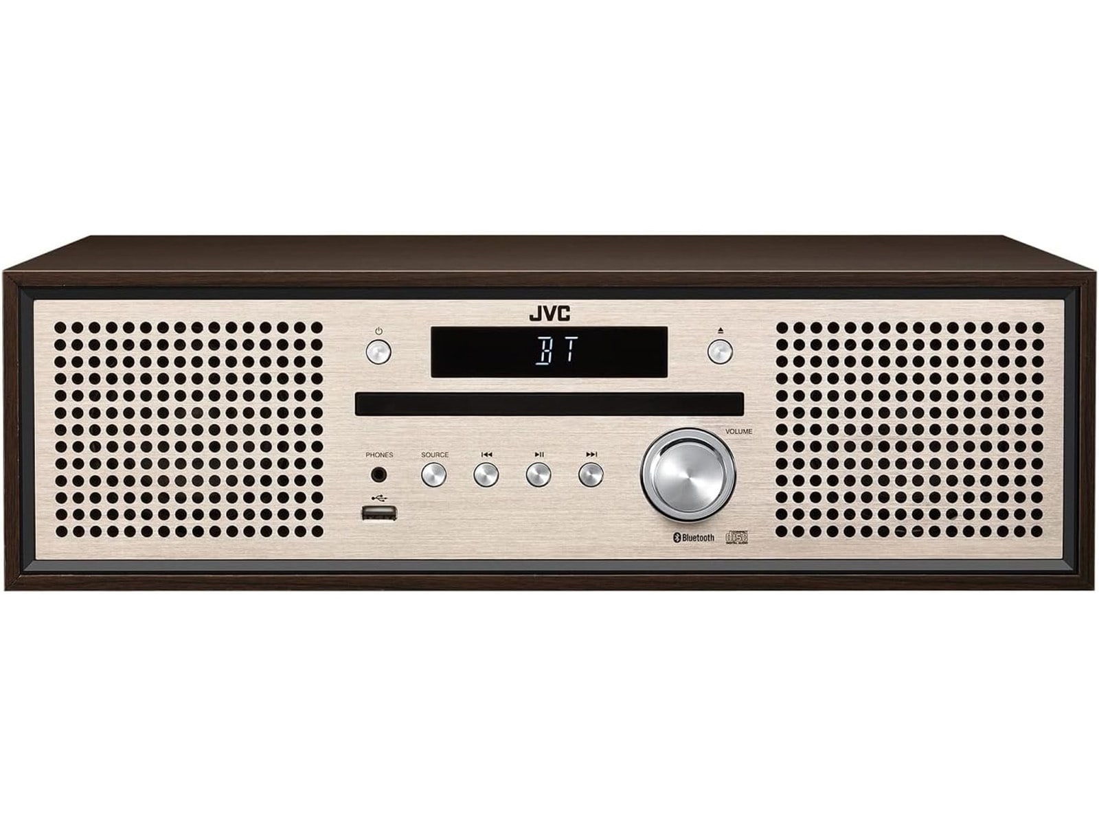 JVC KENWOOD CDミニコンポ シルバー/ナチュラルウッド Amazonベストセラー1位】JVCケンウッド「ミニコンポ」は
