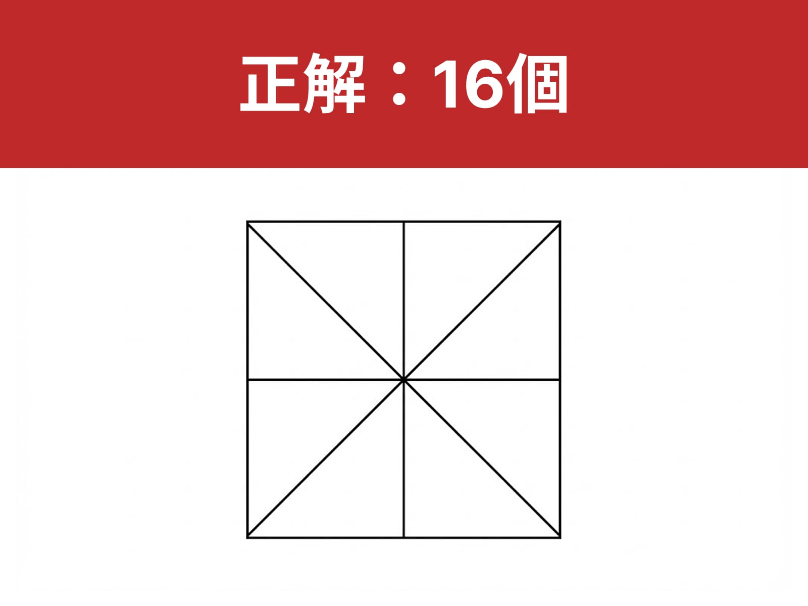 正解：16個
