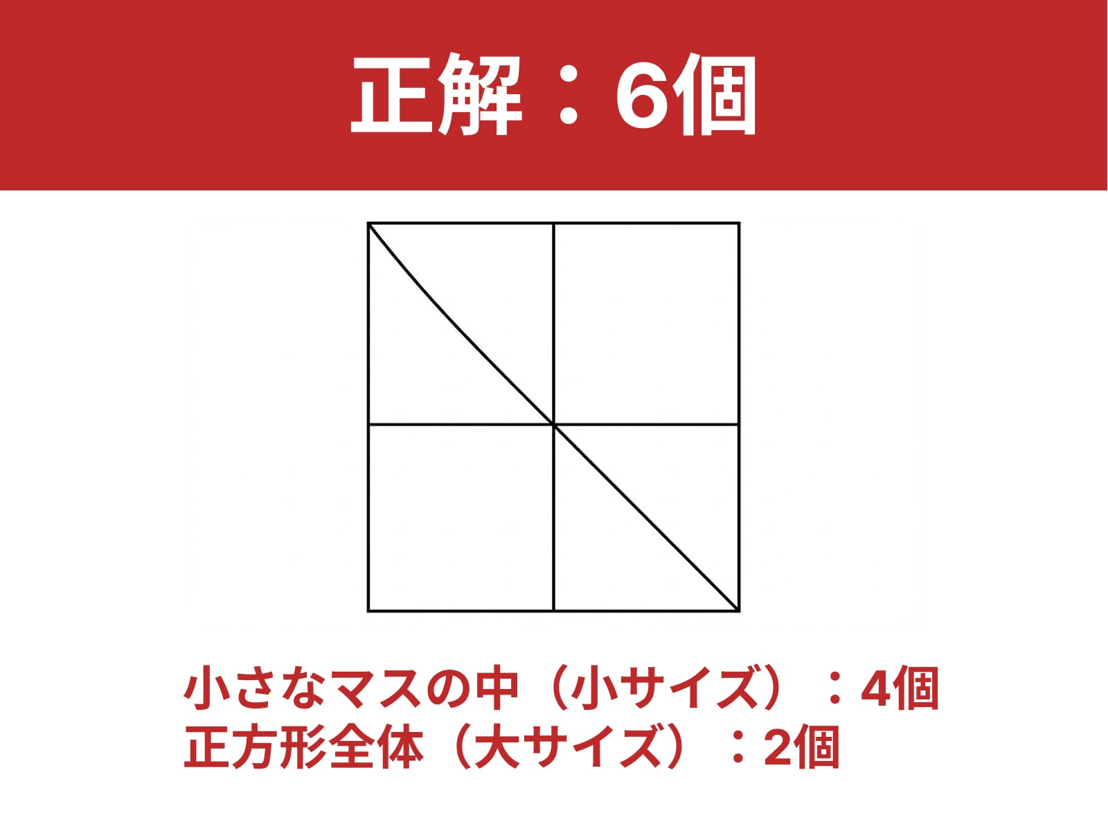 正解：6個
