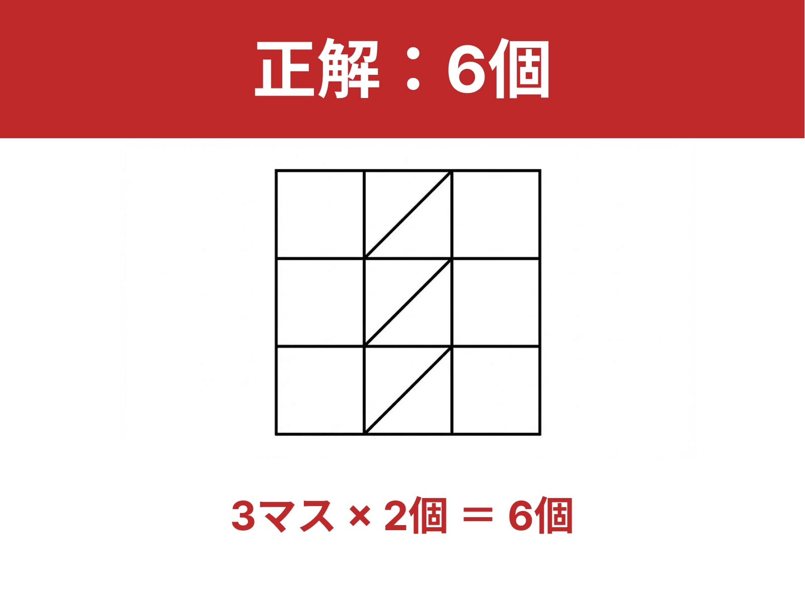 正解：6個