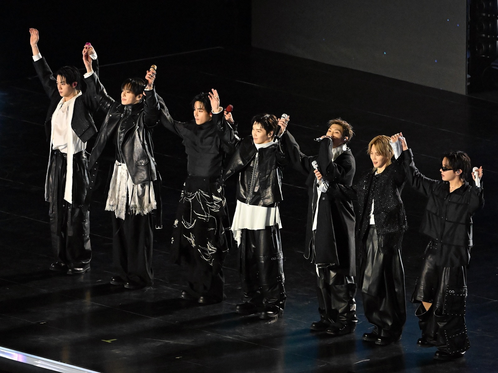 2026年3月21日、韓国・光化門広場でカムバック公演を開催したBTS ※写真：アフロ