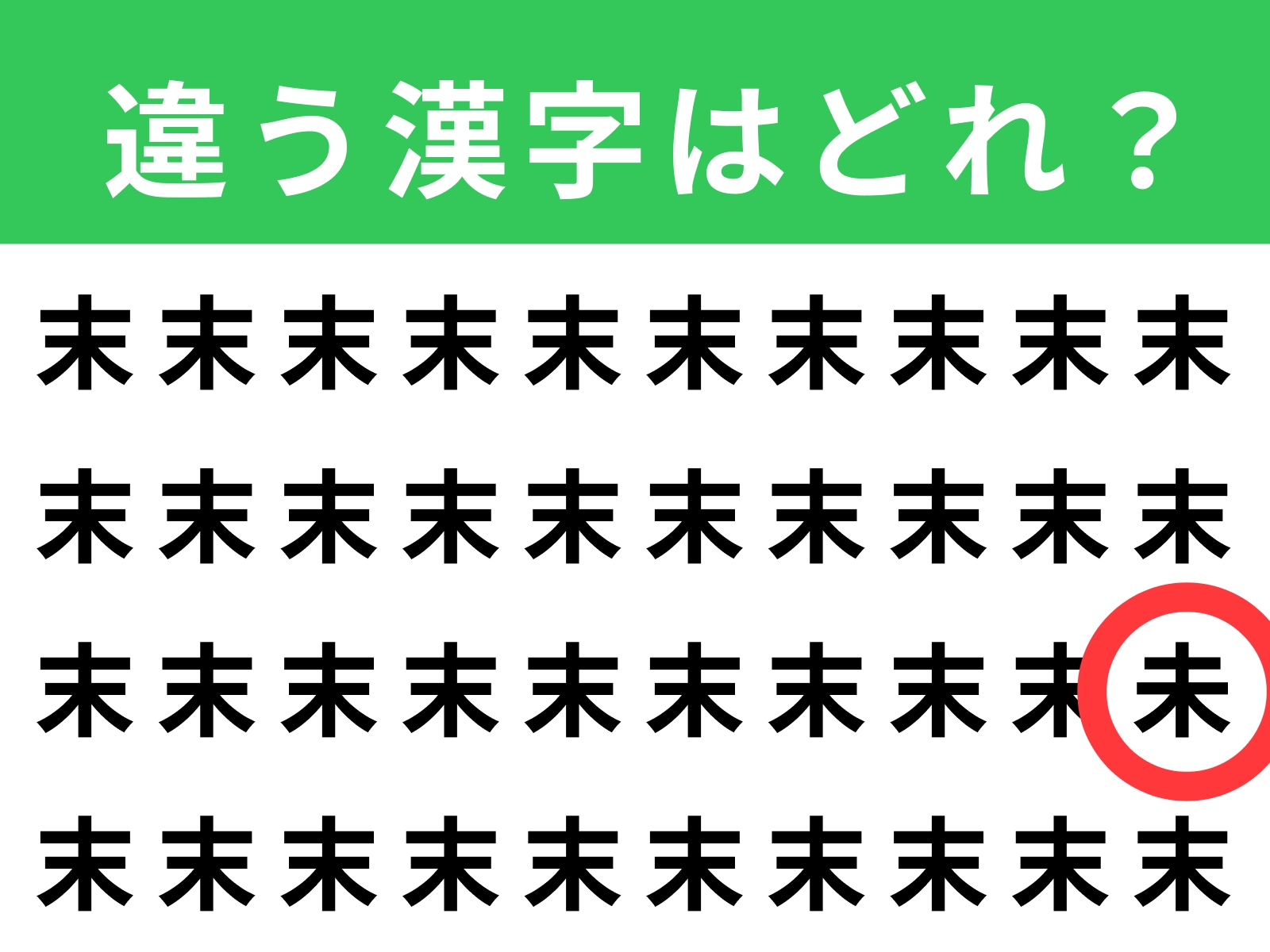正解：未