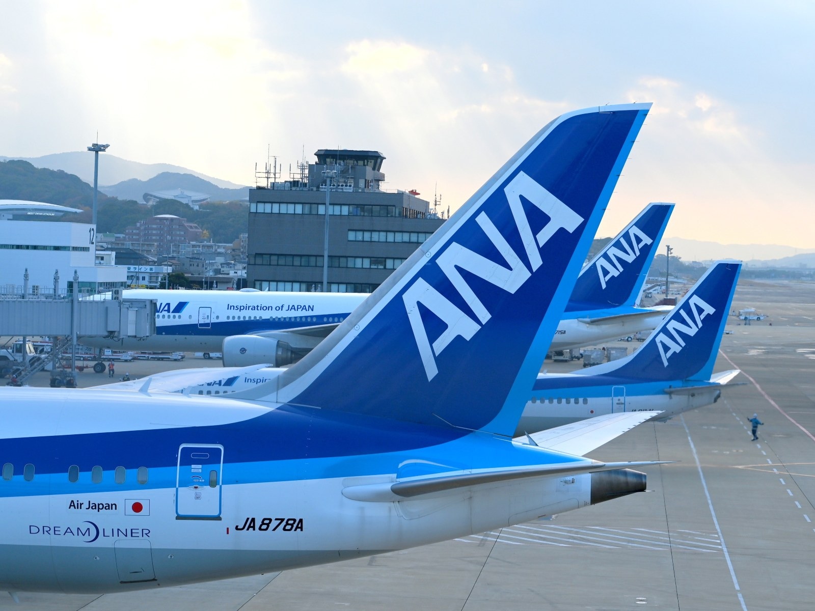 ANAの飛行機（画像は筆者撮影、以下同）
