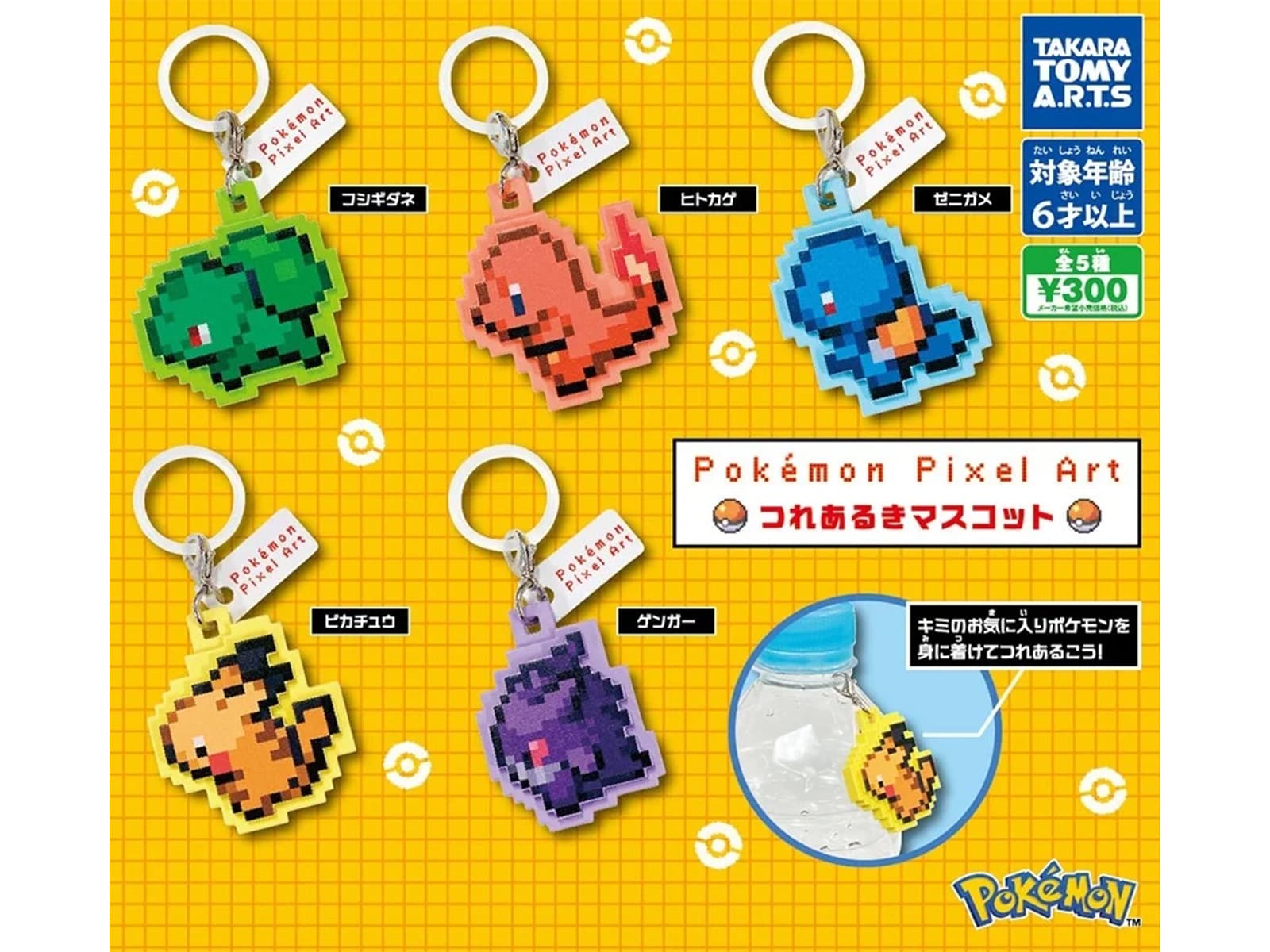 Pokémon Pixel Art つれあるきマスコット