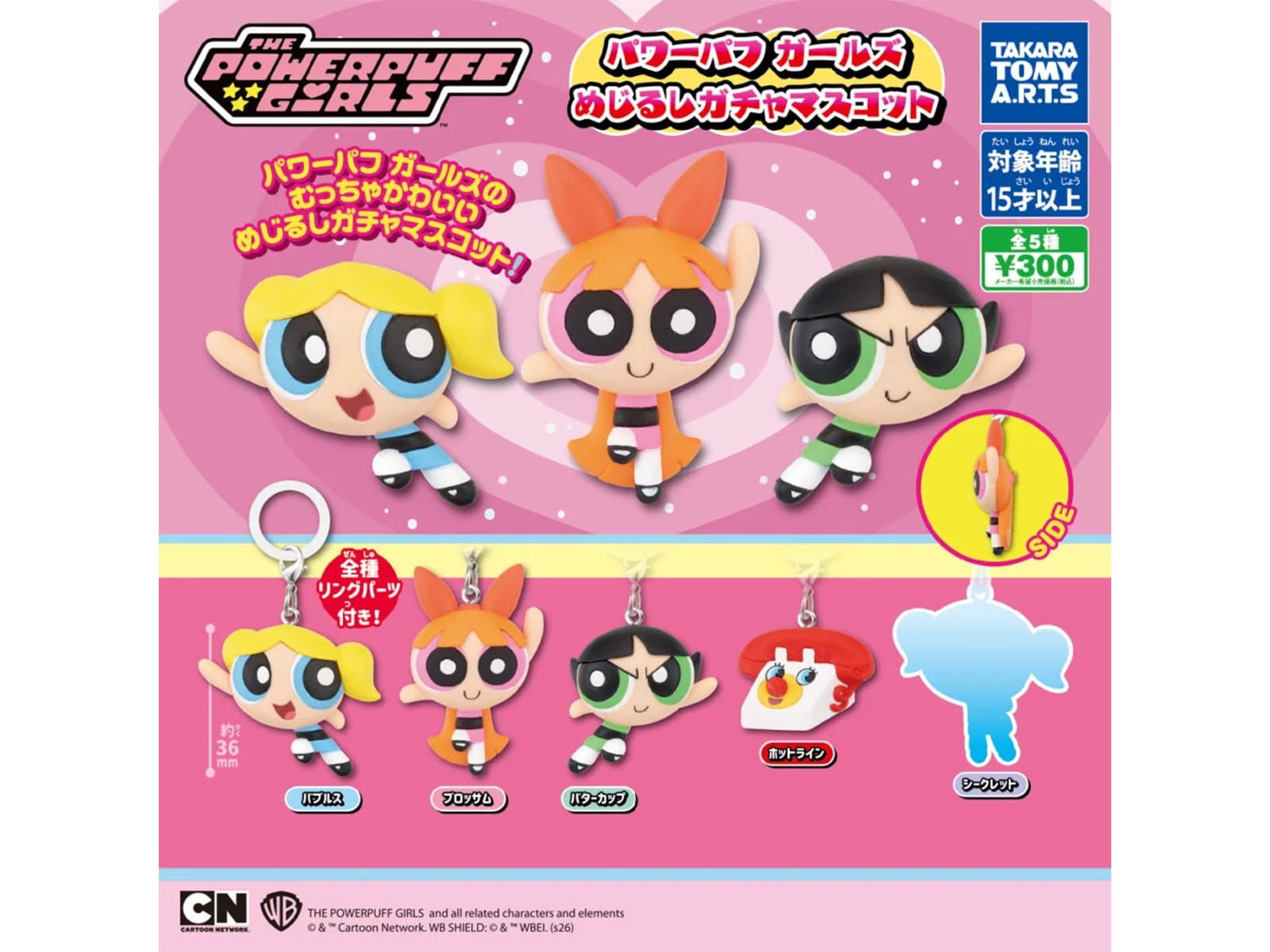 パワーパフガールズ めじるしガチャマスコット
