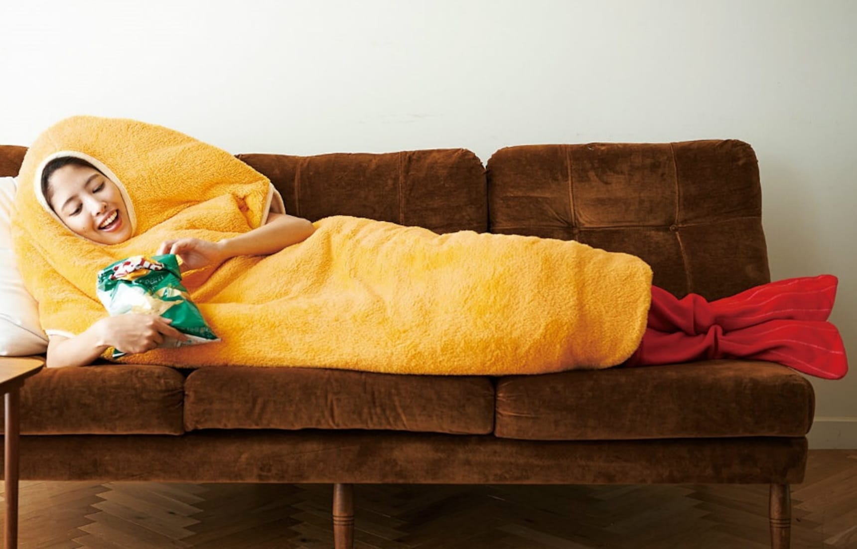 Be a Couch Potato in a Tempura Sleeping Bag!