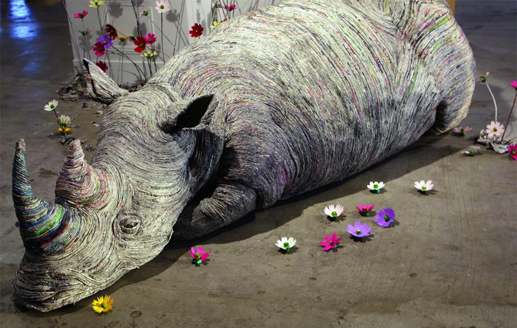 Incredible Rolled Newspaper Animal Sculptures