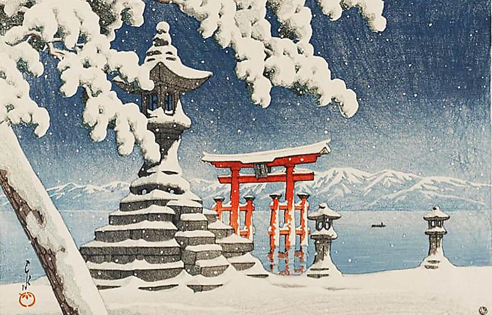 7 วิวหิมะสุดงามในสายตาศิลปินภาพพิมพ์อุคิโยะเอะ