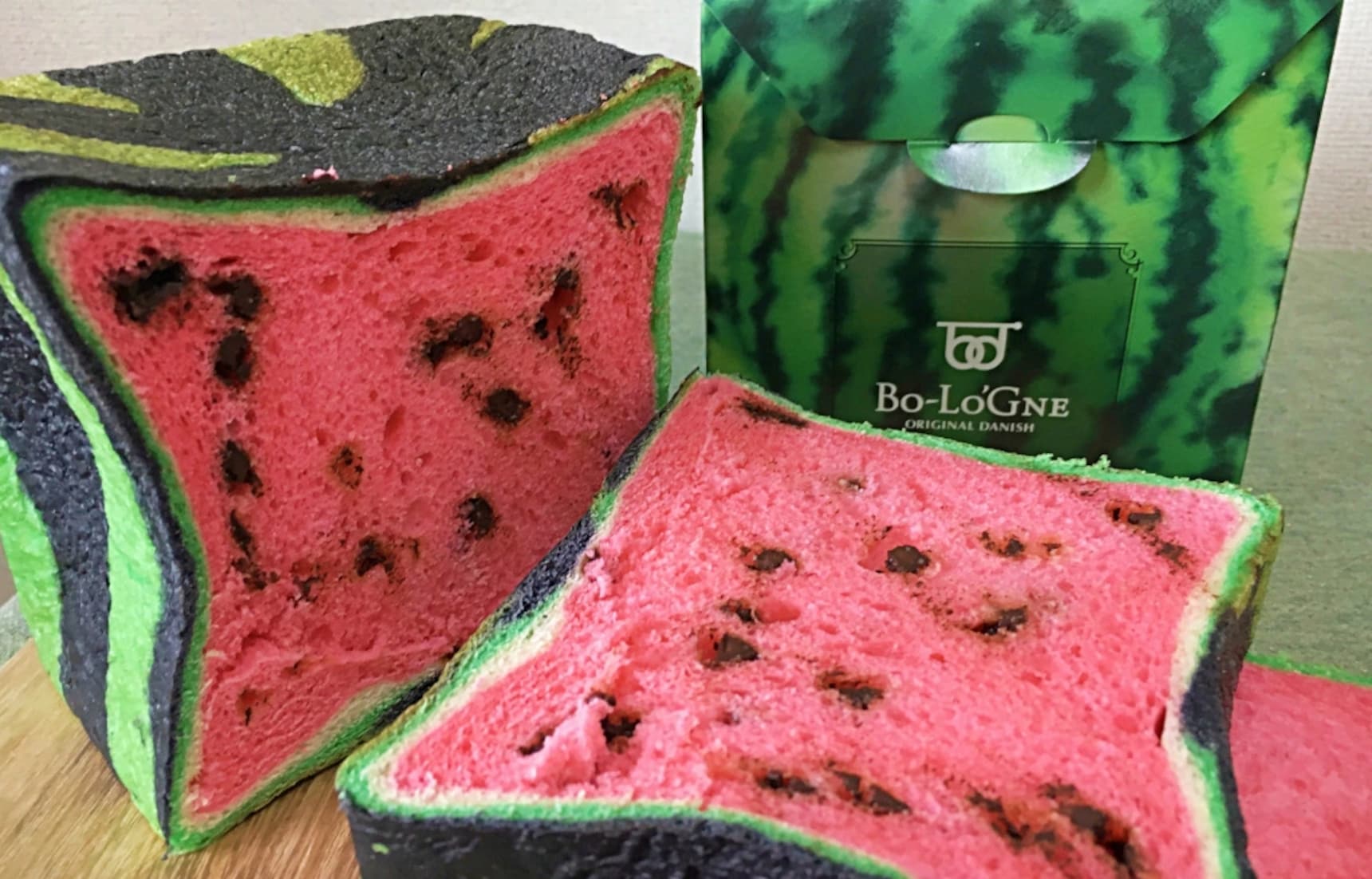 Watermelon Meets Bread in Cubic Form