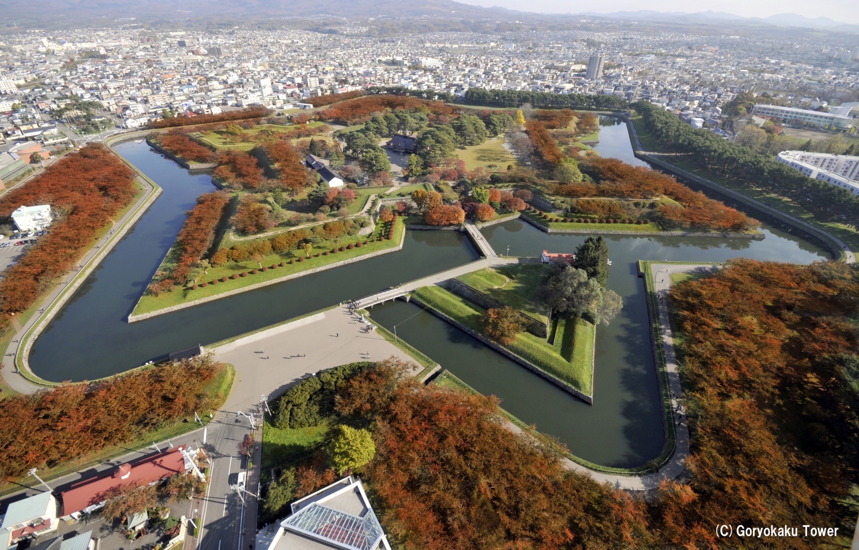 【北海道自由行】地面上最美的一顆星!函館・五稜郭塔登高望遠!
