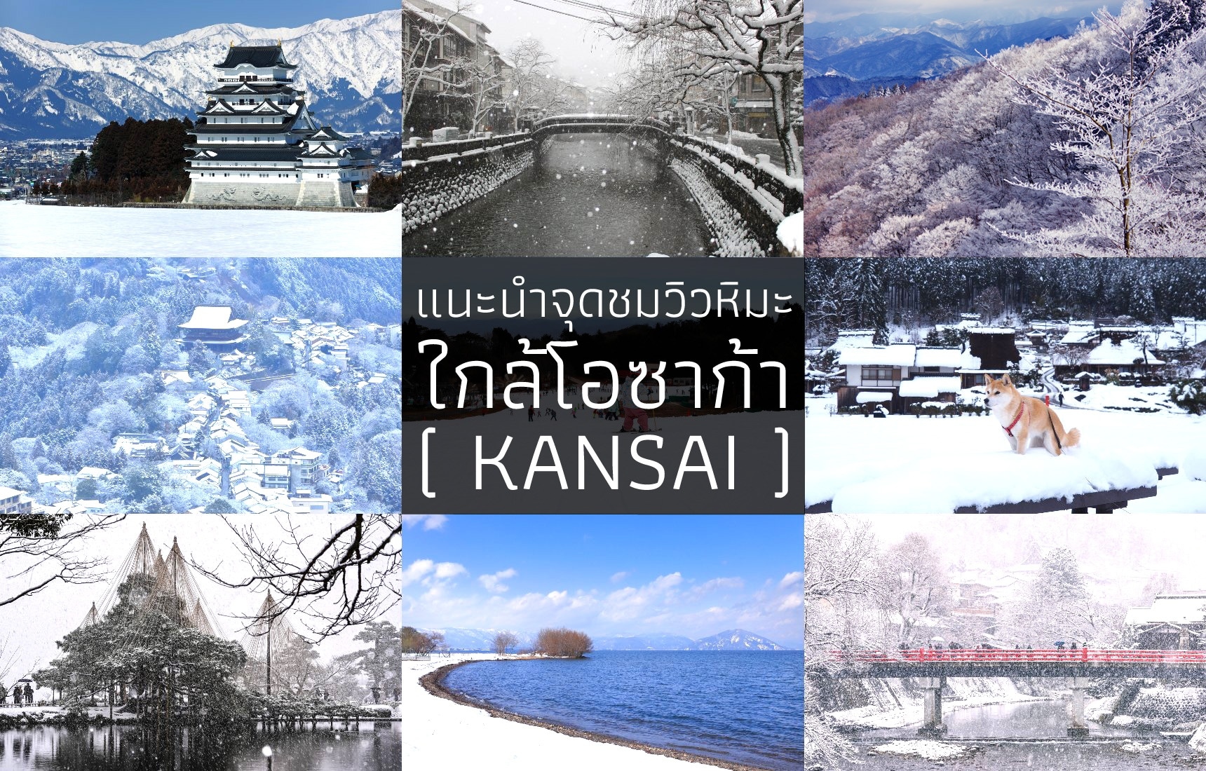 แนะนำจุดชมวิวหิมะใกล้โอซาก้า (โซนคันไซ)