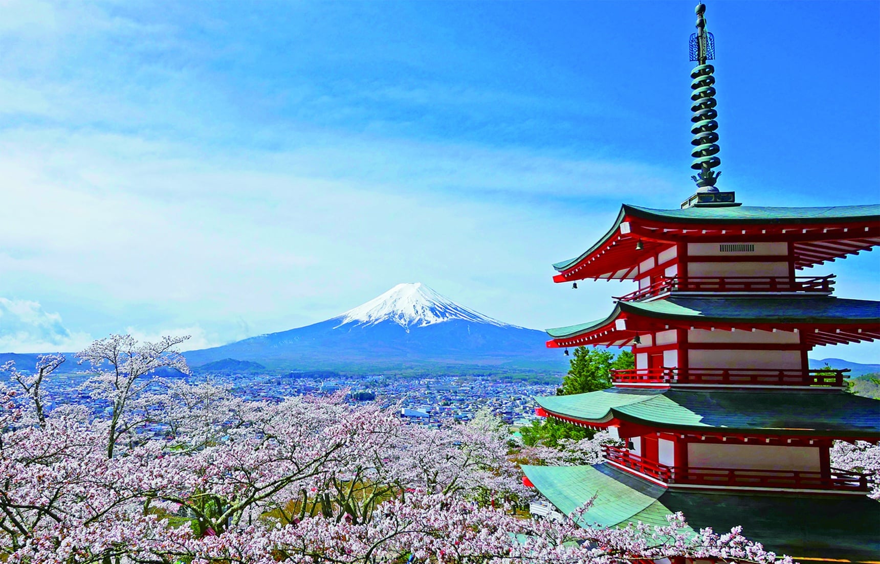 Japanese Mount Fuji In May