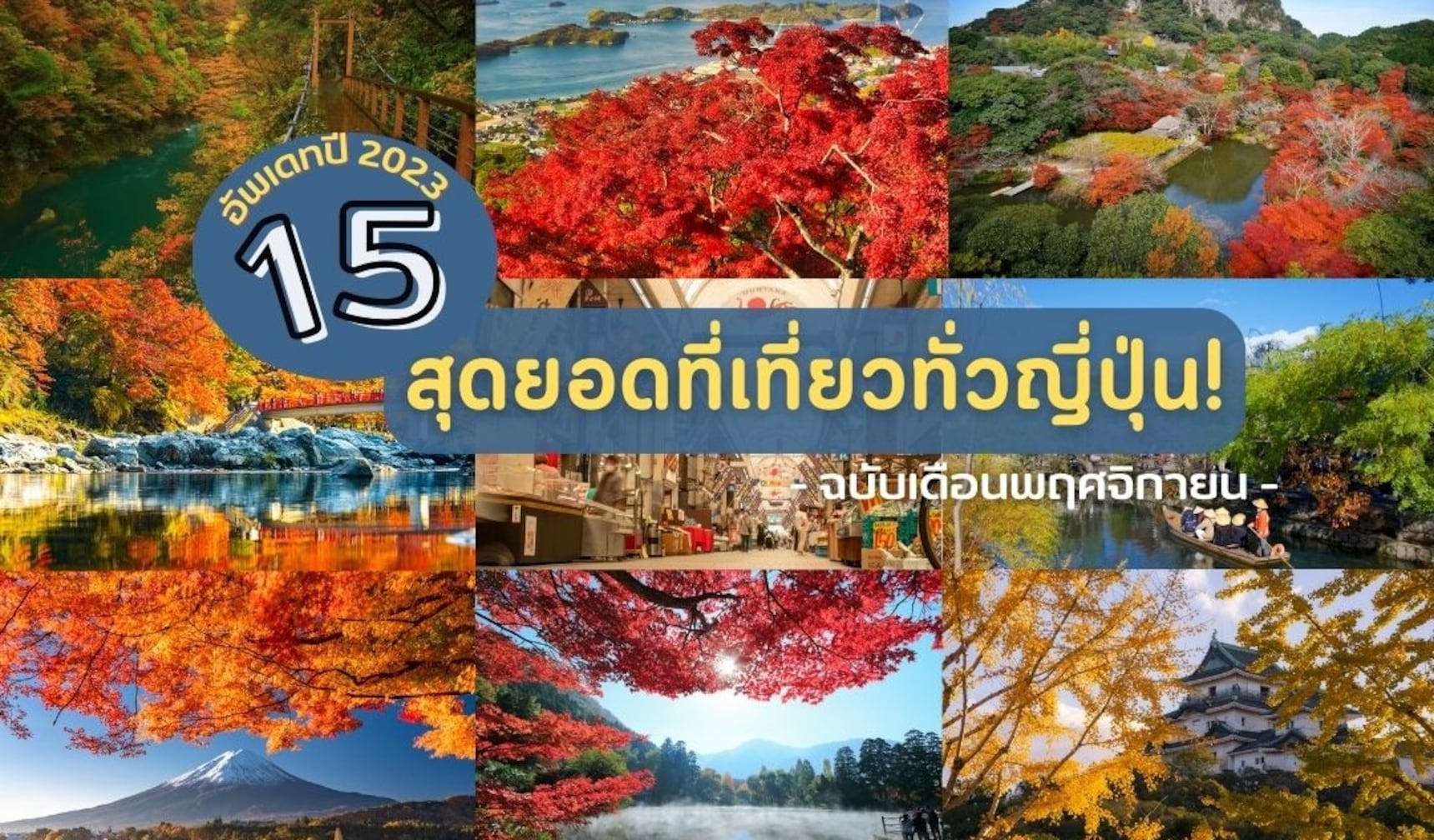 รวม 15 สุดยอด ที่เที่ยวญี่ปุ่น เดือนพฤศจิกายน | All About Japan