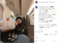 重盛さと美、ドラえもんに似せた変顔ショットに「やっぱ可愛いわ！」「ゲキカワ過ぎ」の声