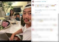 「BTSのテテにそっくり」仁香、47歳誕生日にイケメン息子と16歳年下夫の顔出しショット！