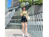NMB48・上西怜、ショーパン姿で“理想の彼女感”あふれる美脚を披露！ 「てか、スタイルすごっ！」