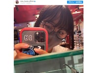 「メガネ姿望結ちゃん最高です」本田望結、鏡越しのかわいすぎる丸眼鏡姿を披露！「可愛いいーっ!!」