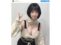 「目のやり場に困るやつ」伊織もえ、美乳あらわなワンピースコーデ公開！ 「脇まで見えてる」