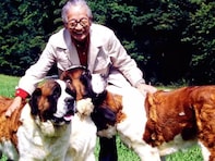 ムツゴロウさん、念願の“セント・バーナード”とスイスで出会う。「でっかい犬もすぐにともだち」