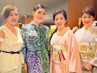 アンミカ、元白鵬の美人妻らとの豪華集合ショット公開！ 「素敵過ぎて…」「ステージ映えが半端ない」
